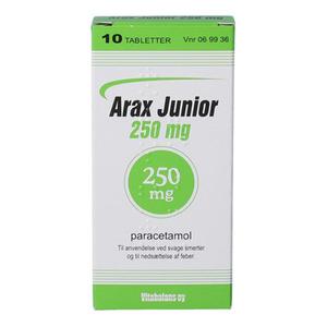 Arax Junior 250 mg - 10 tabletter