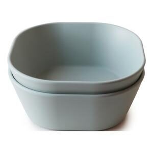 Mushie Skål Firkant Sage - 2 stk.