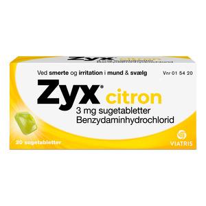 Zyx Citron - 20 sugetabletter