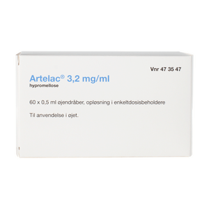 Artelac 2care4 øjendråber 3,2 mg/ml - 60 x 0,5 ml.