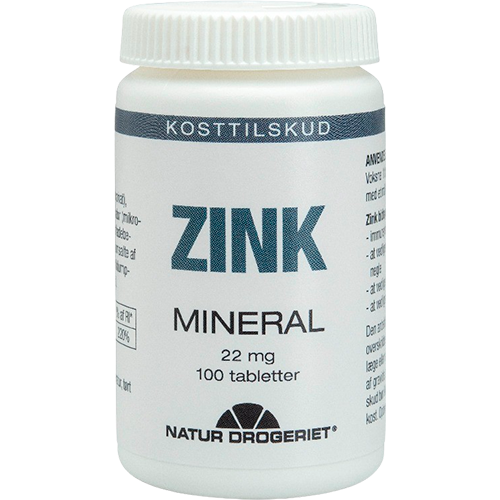 Natur Drogeriet Zink 22 mg tabletter (100 stk)