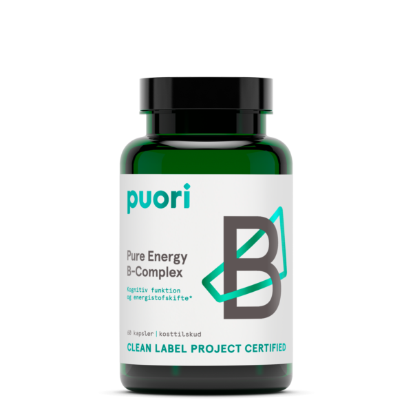 Puori Pure Energy B-Complex NYHED (60 kps.)