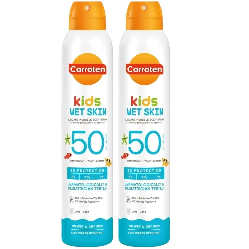 Carroten Dry Mist SPF 50 Kids Wet/Dry 200 ml x 2