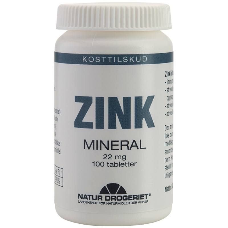 Natur Drogeriet Zink 22 mg 100 Pieces